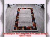 Teppich Designer Wohnzimmer Teppich Hochwertig Trend mit BordÃ¼re Multicolor - 120x170 cm -