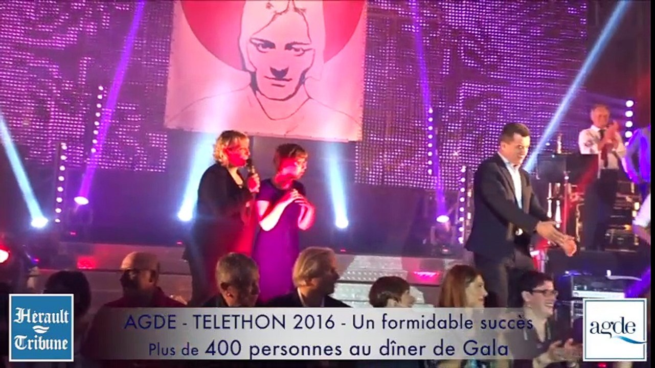 AGDE -TELETHON 2016 - Formidable succès du Dîner de Gala