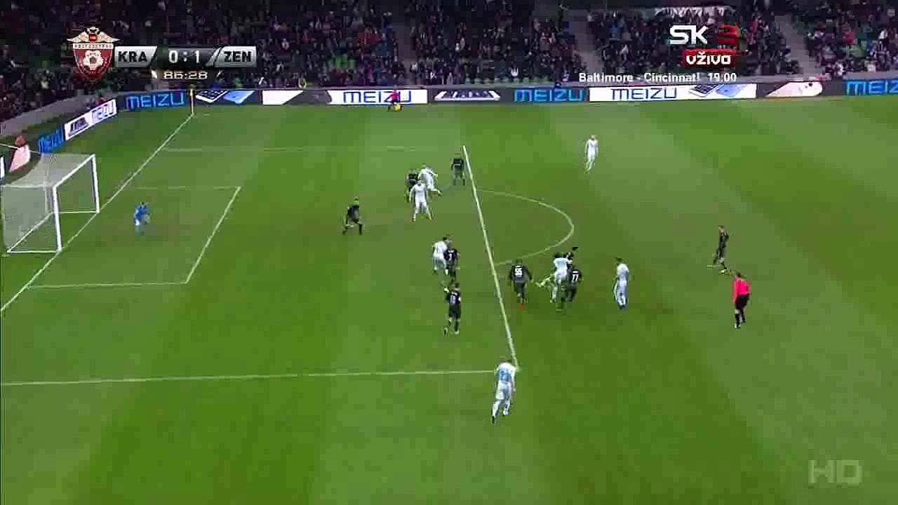Artem Dzyuba Goal HD - Krasnodar 0-1 Zenit Petersburg - 27.11.2016