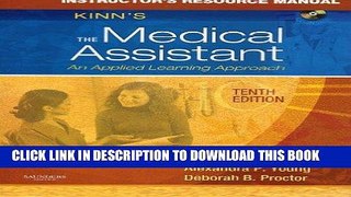 [READ] Kindle Instructor s Resouce Manual for Kinn s the Medical Assistant: An Applied Learning