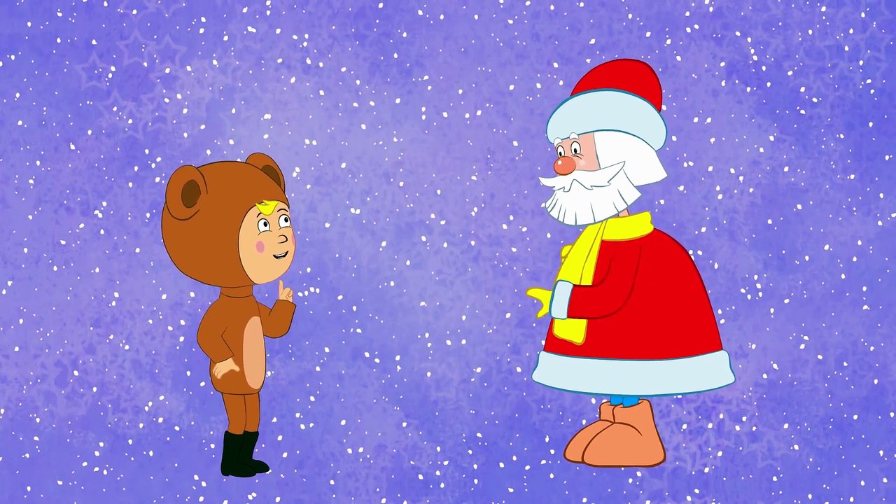 НЕ ЩИПАЙ 2 - развивающая веселая песенка мультик для детей малышей про деда мороза (Синий трактор)