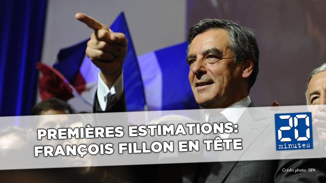 Primaire à droite: François Fillon en tête selon les premières estimations