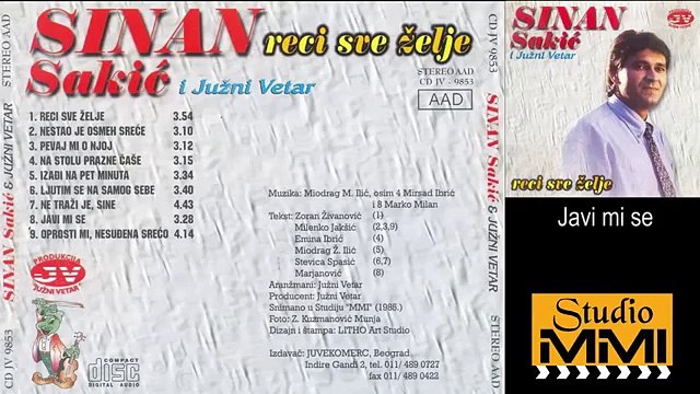 Sinan Sakic i Juzni Vetar - Javi mi se (Audio 1985)