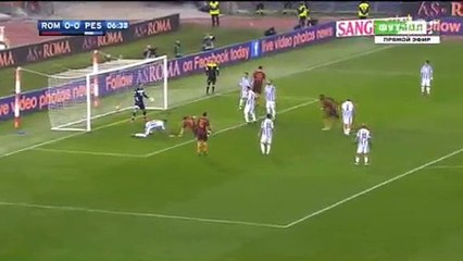 1-0 Edin Dzeko GOAL - AS Roma vs Pescara 1-0