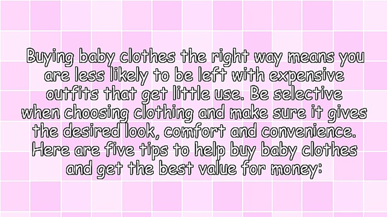 5 Useful Tips for Buying Baby Outfits