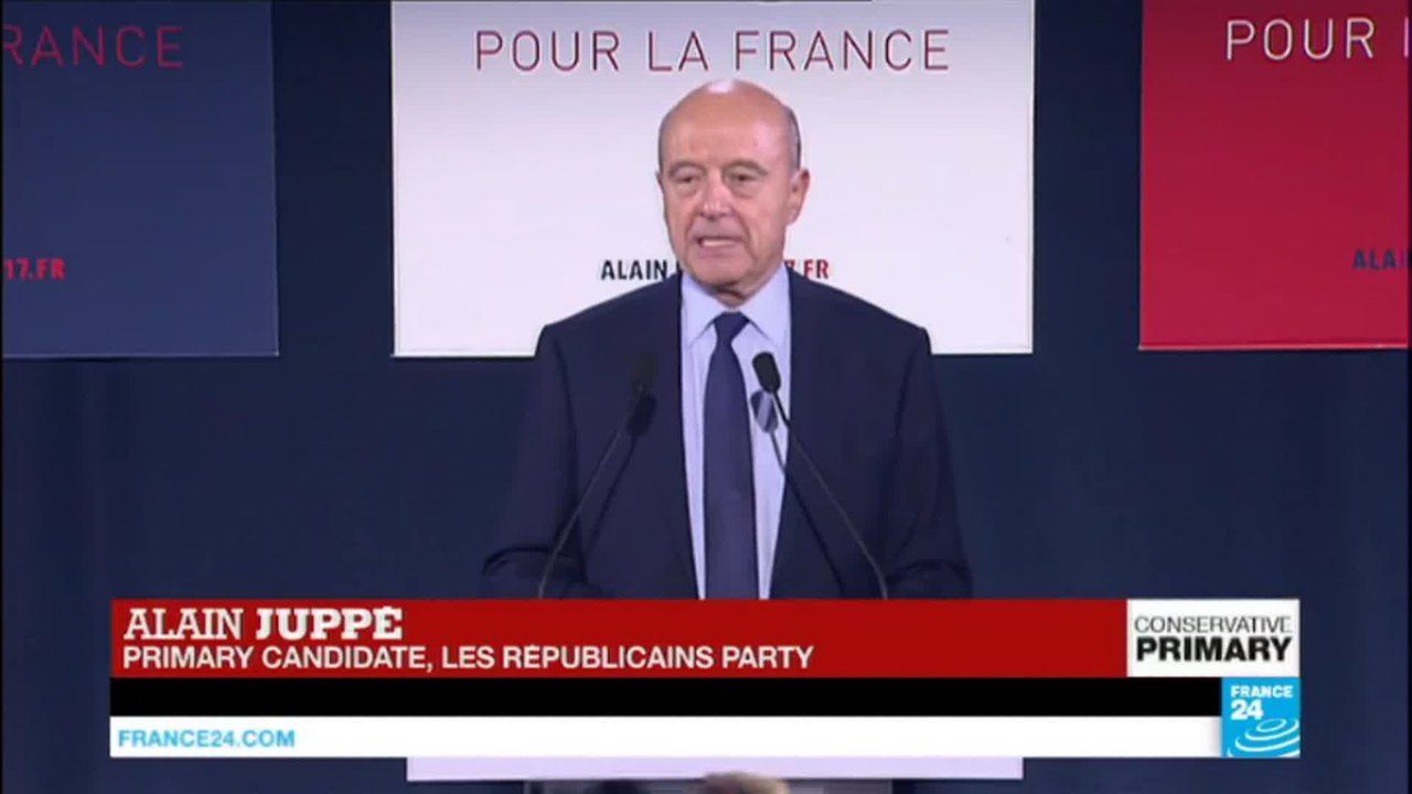 French conservative primary: Alain Juppé concedes victory to François Fillon