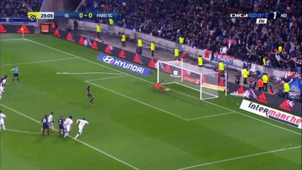 Edinson Cavani Goal HD - Lyon 0-1 PSG - 27.11.2016