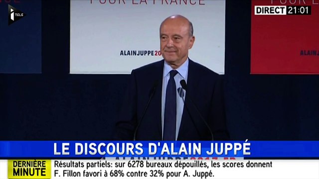 Alain Juppé : Je termine cette campagne comme je l'ai commencée : en homme libre (i-Télé)