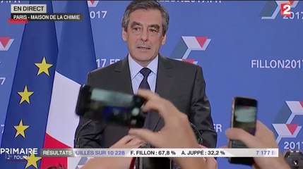 François Fillon : "la victoire me revient"