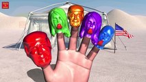 DONALD TRUMP - BUG CANDY WALKING Finger Family & MORE | Nursery Rhymes In 3D Animation