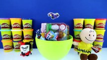 GIANT SNOOPY Surprise Egg Play Doh - The Peanuts Movie Toys Minecraft Paw Patrol