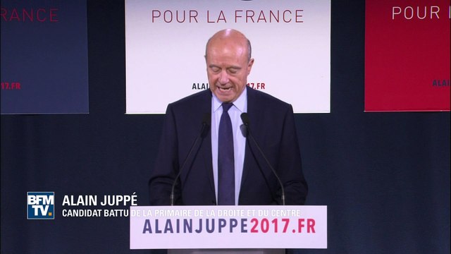 Primaire à droite: Alain Juppé félicite François Fillon pour sa large victoire