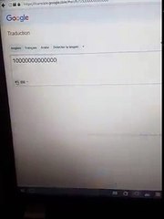 Faire planter Google Translate avec des 00000 !!