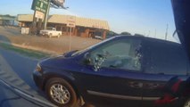 Vengeance d'un motard : vitre cassée sur l'autoroute !