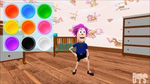 Learn Colors with Hair Color Cartoon for Kids, Teach Colours Kids Preschool Learning videos