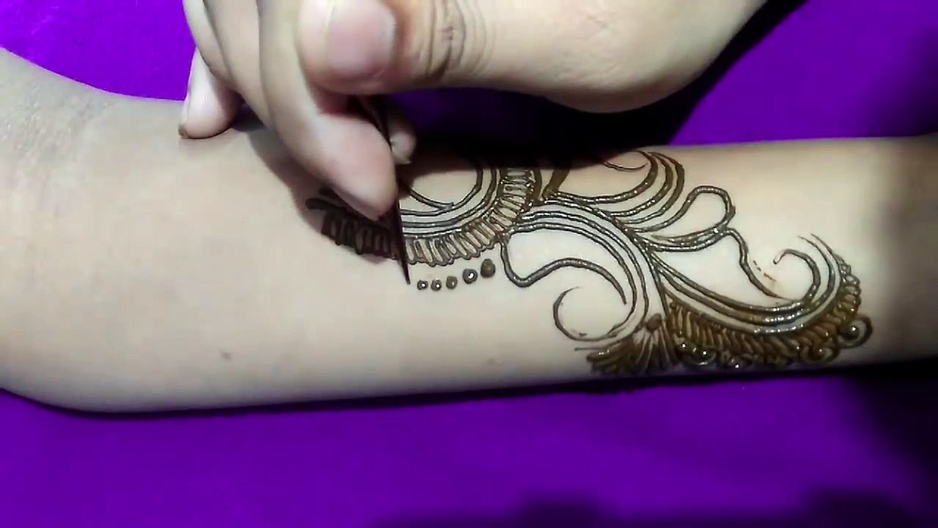 New Modern Style Indo Arabic Mehndi Design 3 Step By Step