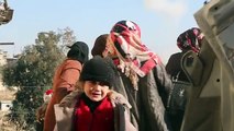 Сирия, выход мирных жителей из Алеппо