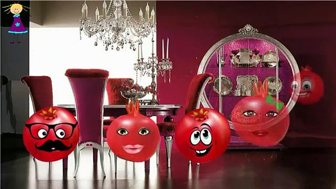 POMEGRANATE Cartoon Finger Family Rhymes | POMEGRANATE Finger Family Children Nursery Rhymes