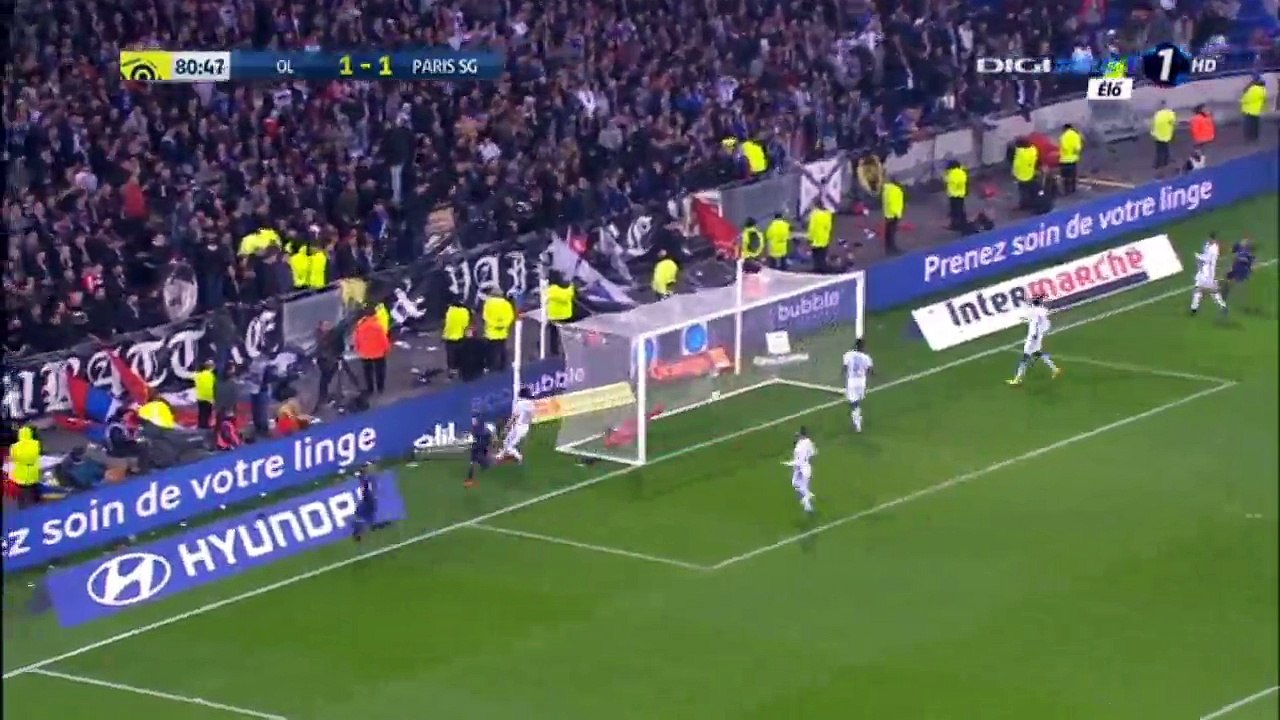 Edinson Cavani Goal HD - Lyon 1-2 PSG - 27.11.2016
