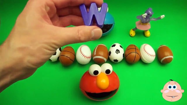 Kinder Surprise Egg Learn A Word! Spelling Sports! Lesson 8 Teaching Letters Opening Eggs