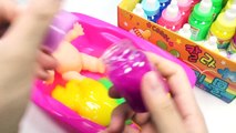 Numbers Counting Baby Doll Colors Slime Bath Time Learn Colors Clay Slime Candy Surprise Toys