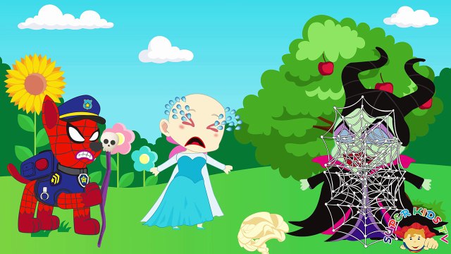 Frozen Elsa Mouse Bites Her Hand Crying New Episodes! Paw Patrol Spiderman Superheroes In Real Life