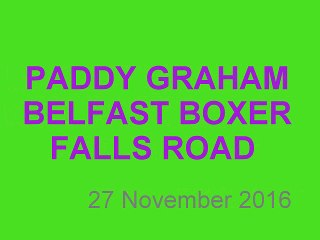 PADDY GRAHAM BELFAST BOXER FALLS ROAD