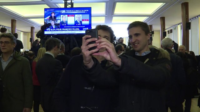 Les partisans de Fillon fêtent une droite de conviction