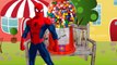 Spiderman and Frozen Elsa BIG BOOM blow gum Finger Family Nursery Rhymes Lyrics