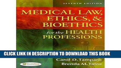 [READ] Kindle Medical Law, Ethics,   Bioethics for the Health Professions (Paperback) - Common PDF