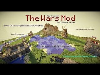 Minecraft The Wars Mod REVIEW: Single Player Minig