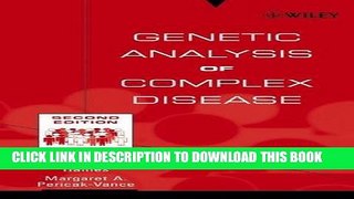[READ] Kindle Genetic Analysis of Complex Disease Free Download