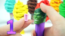 Learn Numbers 1 to 10 with Pez Candy Dispenser Play Doh Surprise Toys! Play Chupa Chups PopUps!