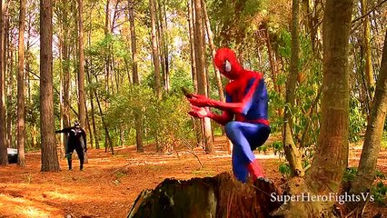 Superhero in Real Life Spiderman Vs Venom Mortal Combat On Mount Pinos Super Hero Fights In Real L