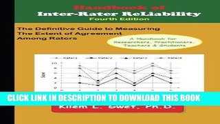 [READ] Kindle Handbook of Inter-Rater Reliability: The Definitive Guide to Measuring the Extent of