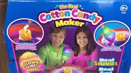 Marvel Spiderman Real Cotton Candy Maker Machine Easy Family Fun For Kids Learn Colors ABC Surprises