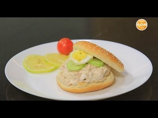 سندوتش تونة بالخضروات والبيض | شريف الحطيبي