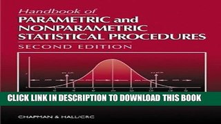 [READ] Mobi Handbook of Parametric and Nonparametric Statistical Procedures, Second Edition Free