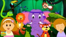 Jungle Song | Animal Songs | Sounds of the Animals | Popular Nursery Rhymes Collection by KidsCamp