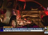 Woman arrested in Peoria crash that left 1 child dead, 4 others hurt