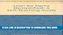 [READ] Mobi Lean Six Sigma Demystified: A Self-Teaching Guide Audiobook Download