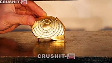 Crushing $40,000 GOLD BAR with Big Hydraulic Press!
