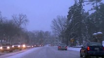 DRIVING IN A WINTER STORM MINNESOTA 02/23/new ! Been snowing all day now !