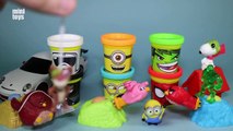 Marvel Minions Star Wars Play Doh Can Heads Learn Colours Kinder Joy Angry Birds Movie Toys