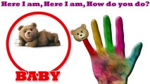TED Finger Family Rhyme || Funny Teddy Finger Family Nursery Rhymes ||OzuAnimal Finger Family Rhymes