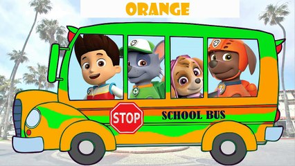 #Learn Colors #PAW PATROL #Wheels On The Bus Go Round And Round #Song for Kids
