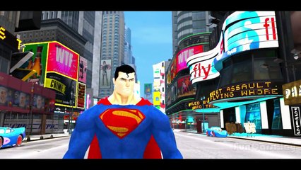 ABC Songs w/ Action - SUPERMAN Superhero & his Custom SUPER Lightning McQueen Disney CARS