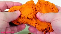 How to make pie of kinetic sand and folding cup DIY learn colors kid video slime jelly toy kids #1