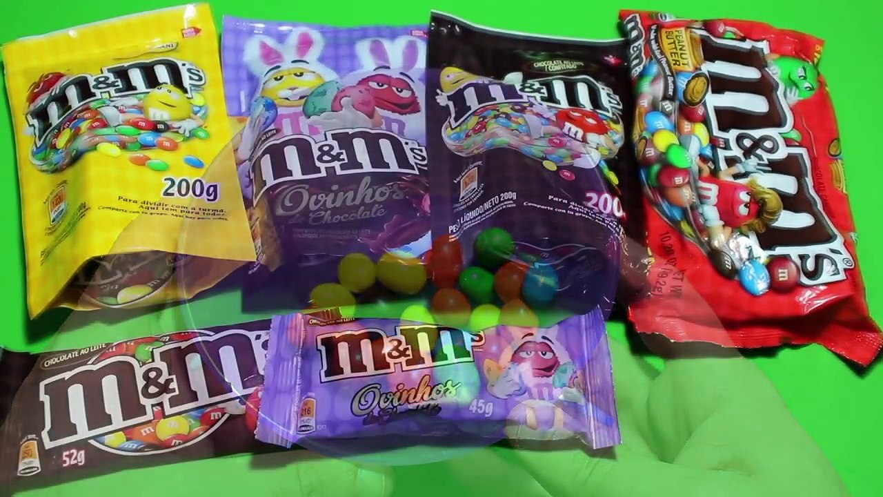 M&Ms Collection a lot of candy Unboxing