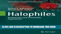 [READ] Mobi Halophiles: Biodiversity and Sustainable Exploitation (Sustainable Development and